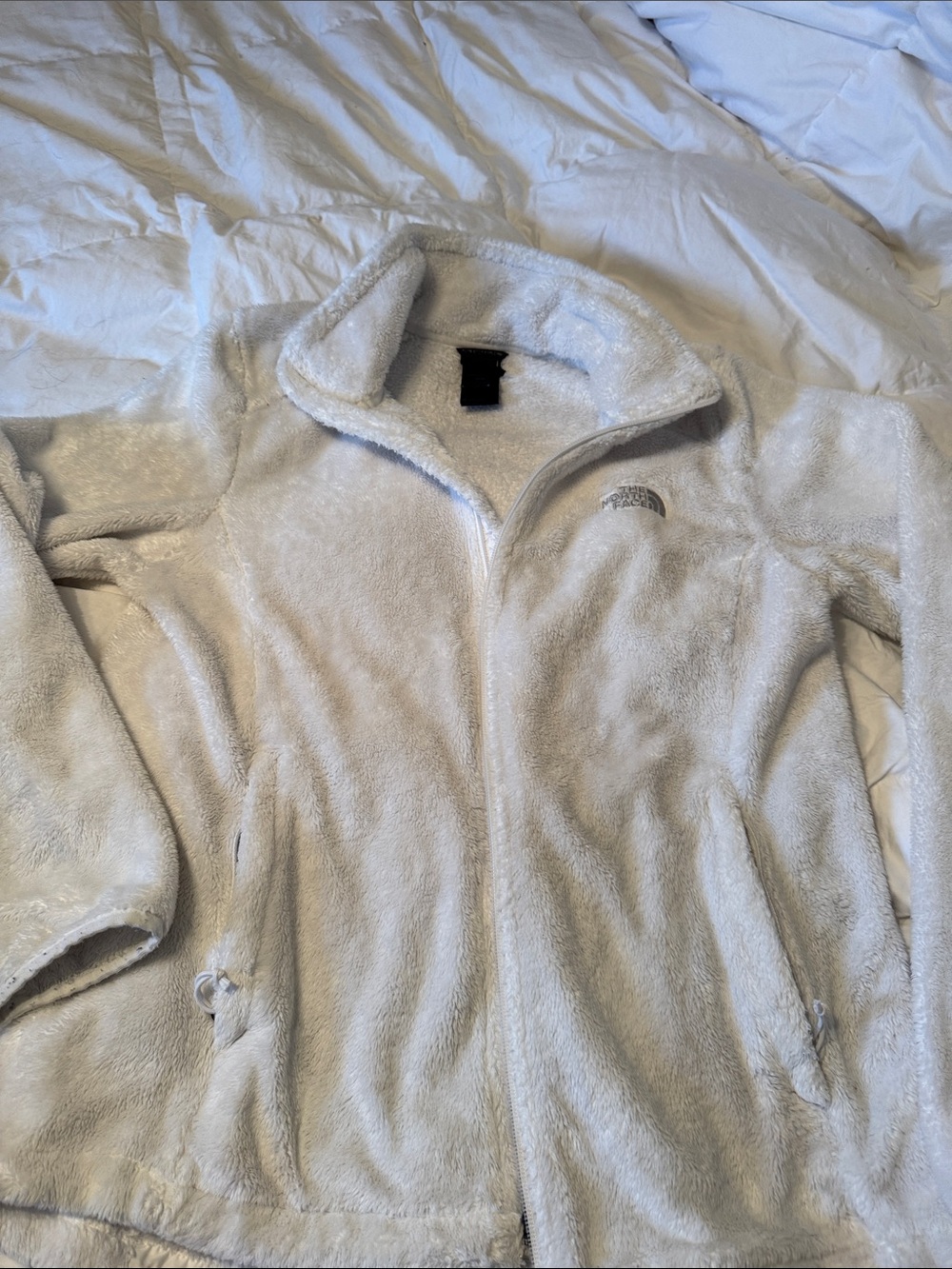 The North Face Soft Plush Fleece Jacket in Light Gray